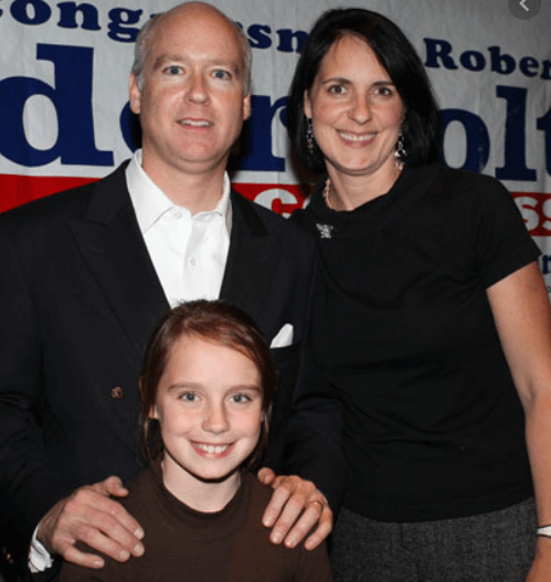 With His Family
